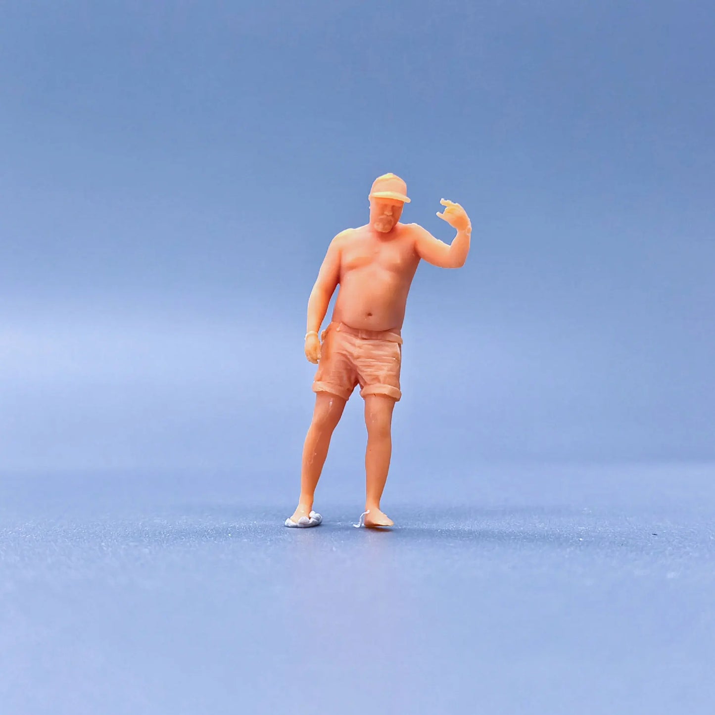 1/64 1/43 Scale Model Resin Naked Tattooed UncleUncolored Miniature Diorama Hand-painted S124