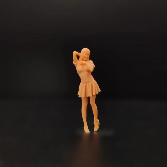 1/64 1/43 Scale Model Resin Try Bar Girl Uncolored Miniature Diorama Hand-painted T617