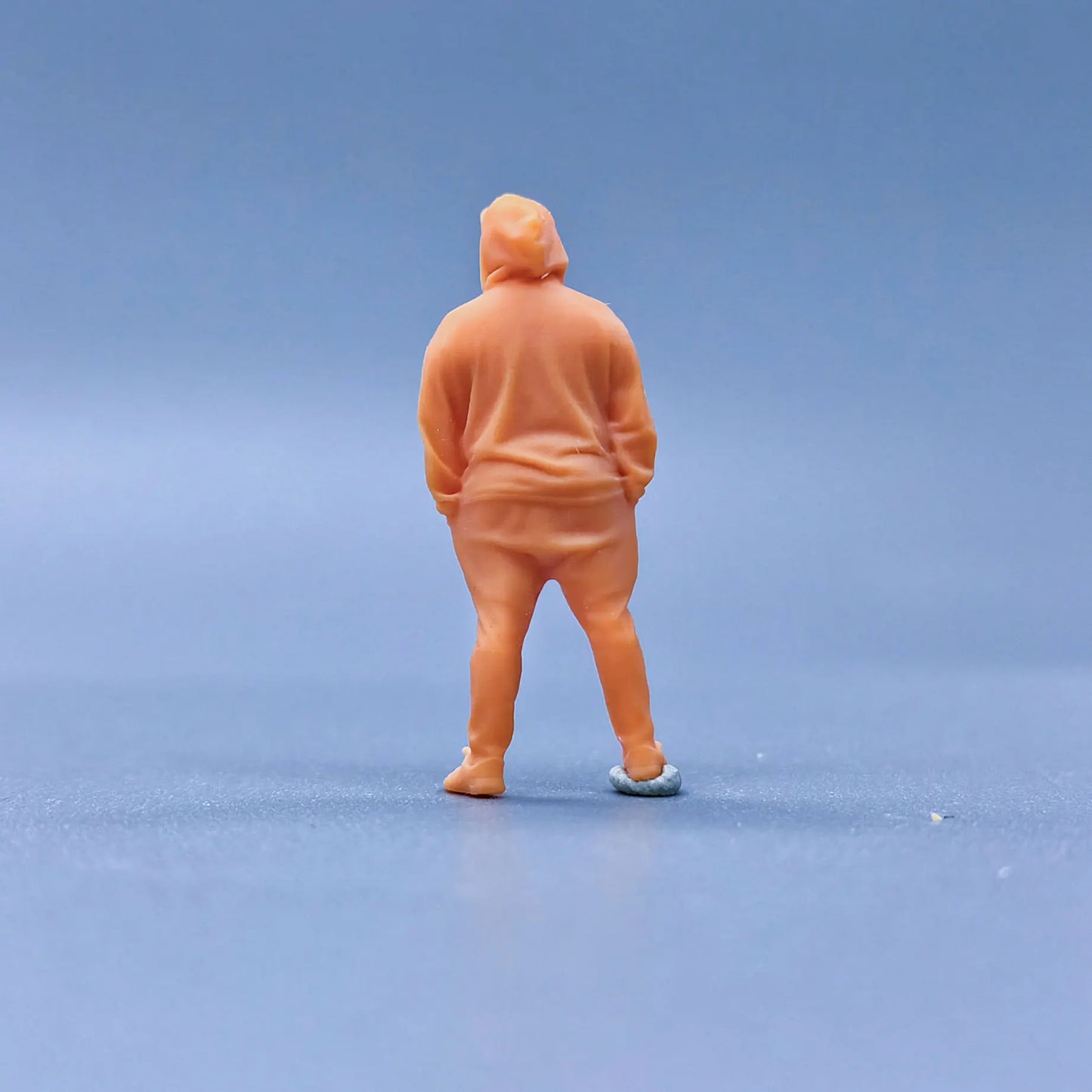 1/64 1/43 Scale Model Resin Fat Brother In Hooded SweaterUncolored Miniature Diorama Hand-painted S224