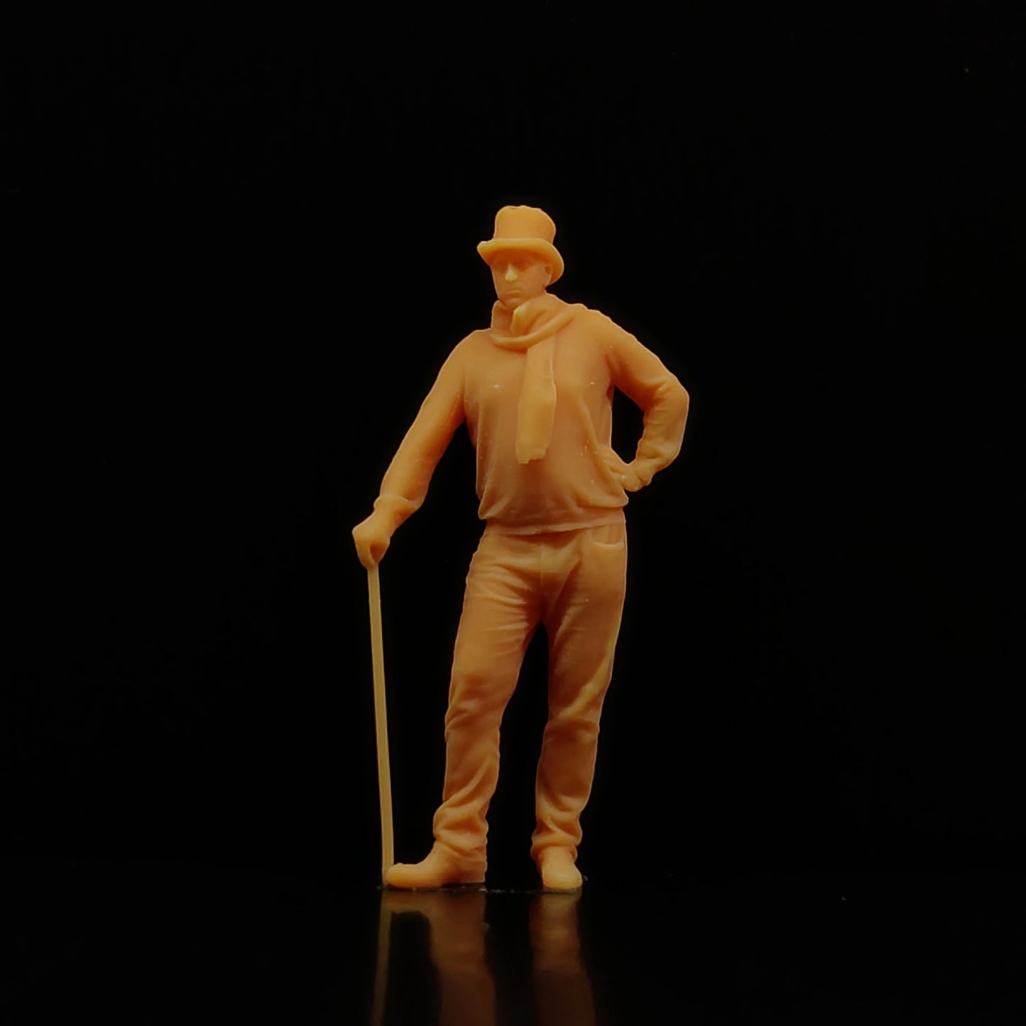 1/64 1/43 Scale Model Resin A Gentleman with A Walking Stick and A HatUncolored Miniature Diorama Hand-painted T505