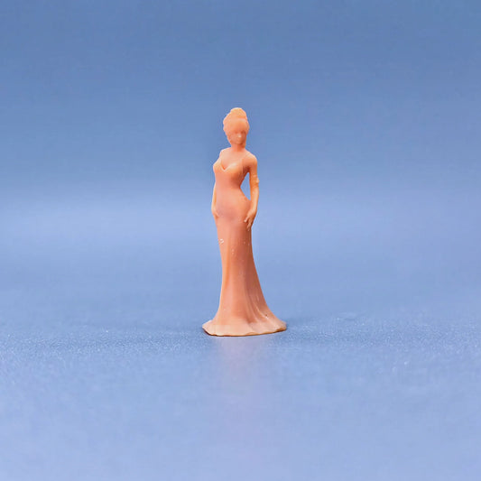 1/64 1/43 Scale Model Resin Evening Dress, Long Skirt, Noble LadyUncolored Miniature Diorama Hand-painted S822