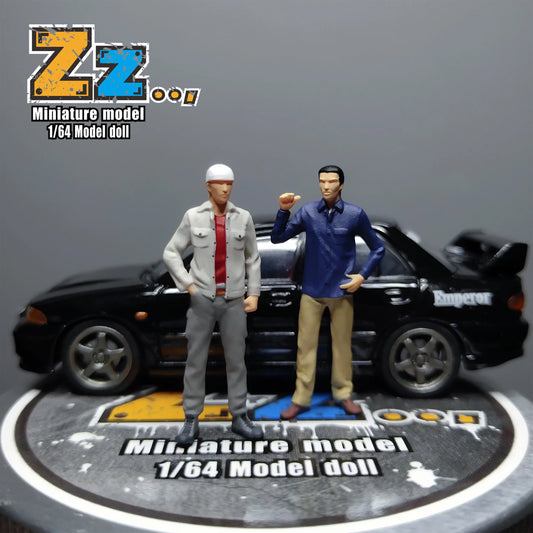 Zz Studio Diorama 1/64 Scale Figurines Model Sudō Kyōichi Iwaki Seiji Collection Miniature Hand-painted