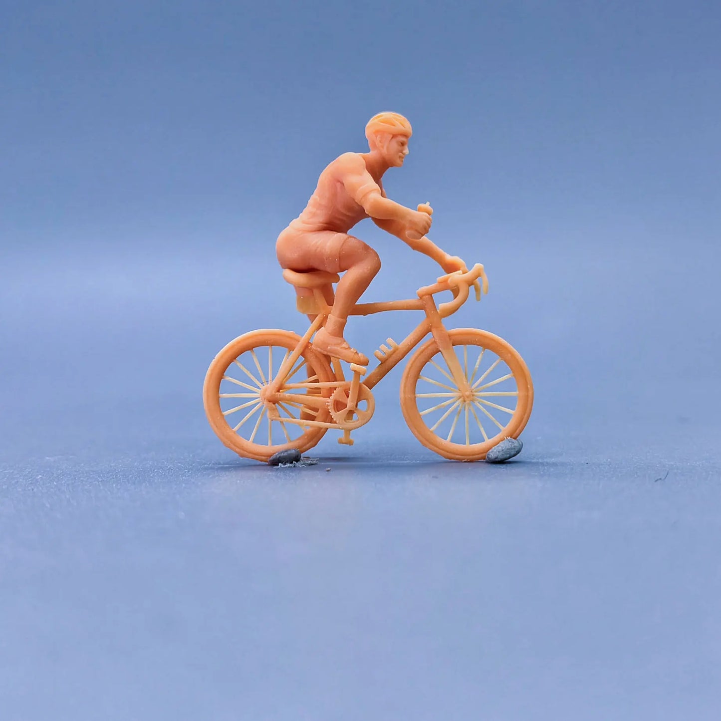 1/64 1/43 Scale Model Resin Cyclist Bike Uncolored Miniature Diorama Hand-painted  S935 S936