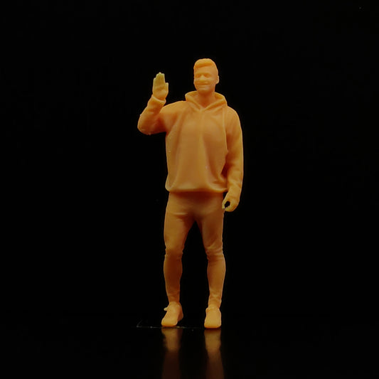 1/64 1/43 Scale Model ResinGreet The Man with A Bright SmileUncolored Miniature Diorama Hand-painted T503