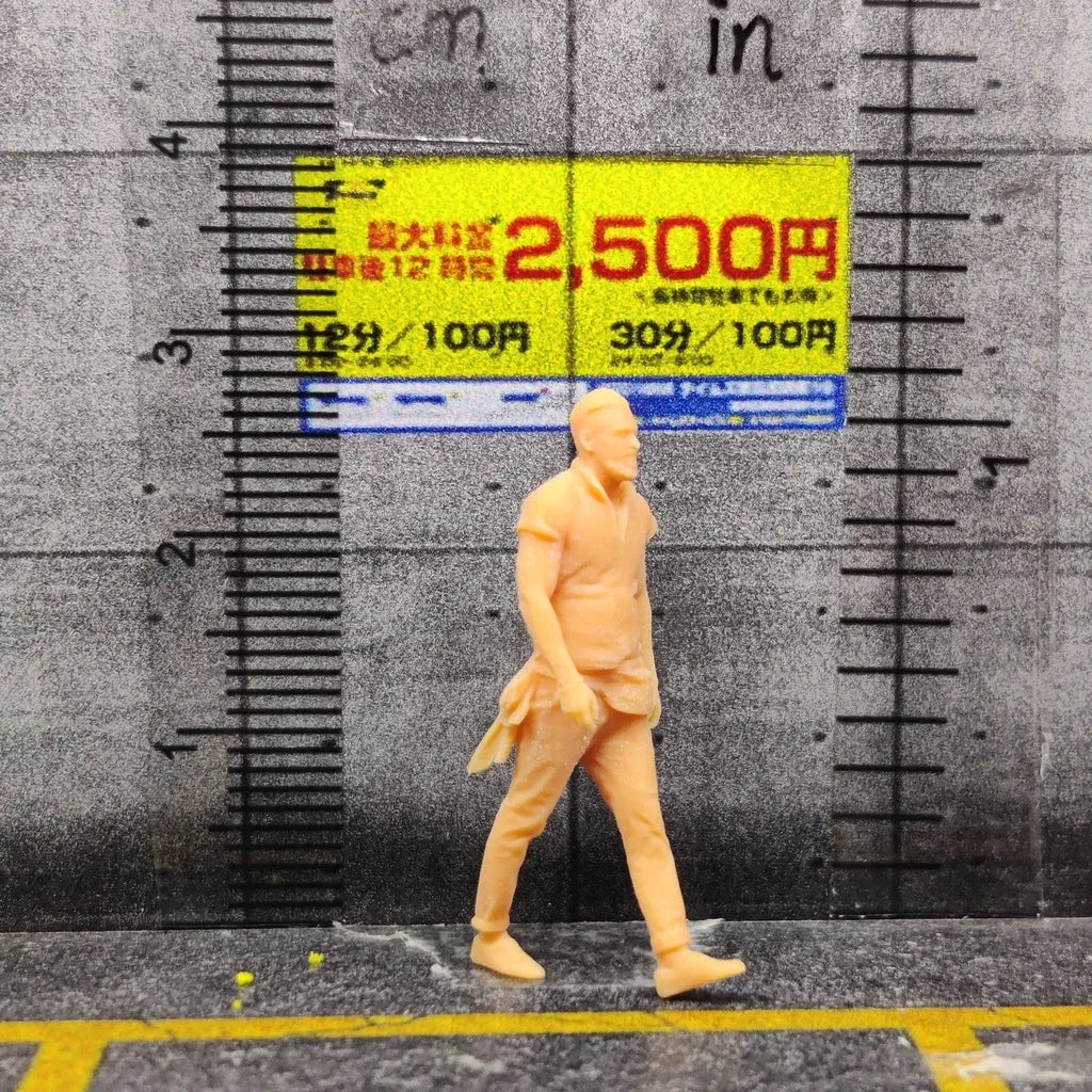 1/64 1/43 Scale Model Resin Walking Hormone UncleUncolored Miniature Diorama Hand-painted S235