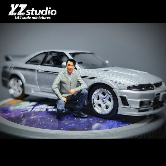 Zz Studio Diorama 1/64 Scale Figurines Model Racer Matsuda Secondary Collection Miniature Hand-painted