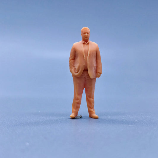 1/64 1/43 Figurines Scale Model Resin Uncle In A Suit Uncolored Miniatures Diorama Hand-painted  L124