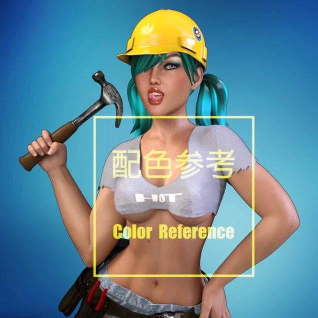 1/64 1/43 Scale Model Resin Maintenance Woman with HammerUncolored Miniature Diorama Hand-painted T128