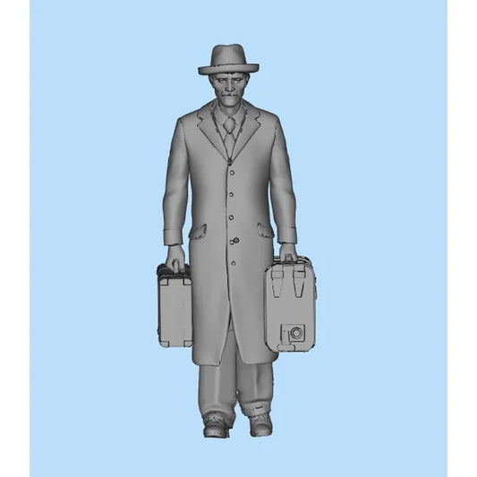 1/64 1/43 Scale Model Resin The Man with Two Boxes Uncolored Miniature Diorama Hand-painted S932