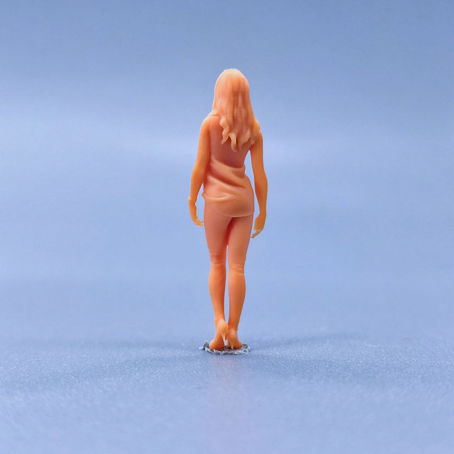 1/64 1/43 Figurines Scale Model Resin Female Standing In High Heels Uncolored Miniatures Diorama Hand-painted  L136