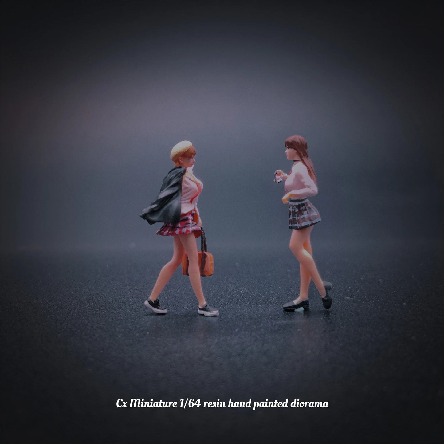 Cx Miniature Diorama 1/64 Scale Figurines Model Realistic Portrayal of JK Dress Duo Collection Miniature Hand-painted