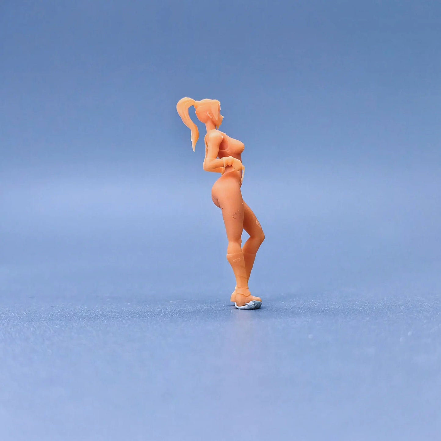 1/64 1/43 Scale Model ResinHorse Tail Fire Dance Cos Girl Uncolored Miniature Diorama Hand-painted S806