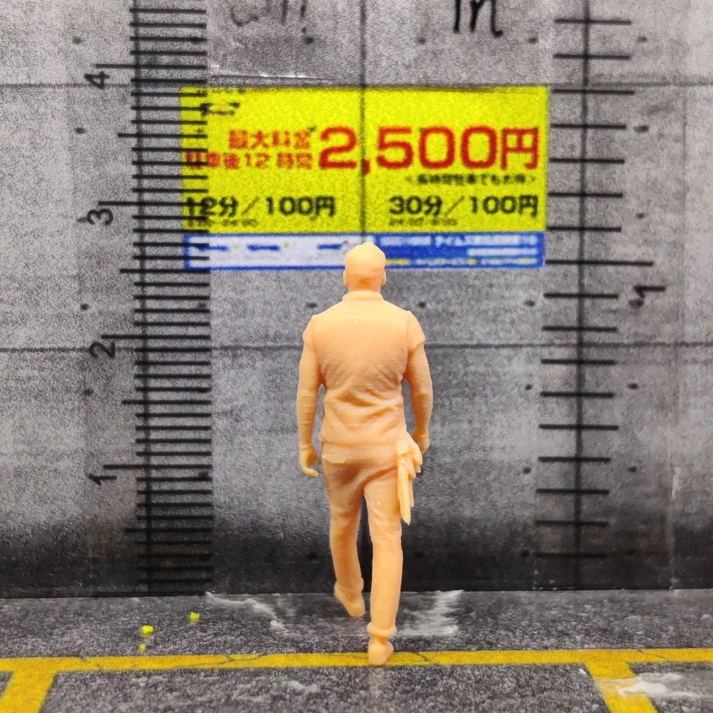 1/64 1/43 Scale Model Resin Walking Hormone UncleUncolored Miniature Diorama Hand-painted S235