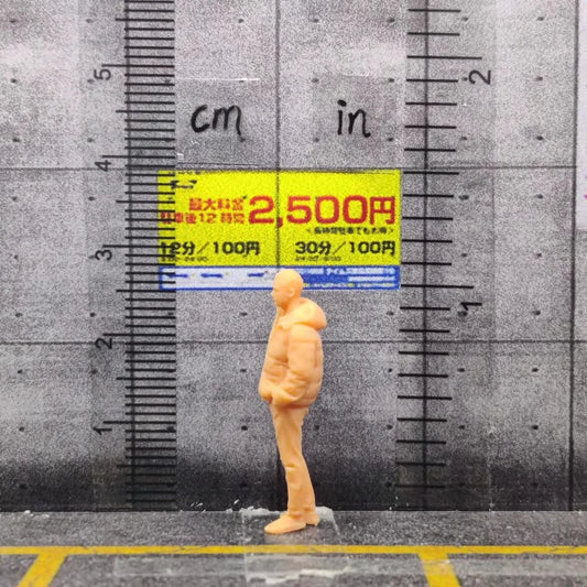 1/64 1/43 Scale Model ResinDown Jacket (male)Uncolored Miniature Diorama Hand-painted S108