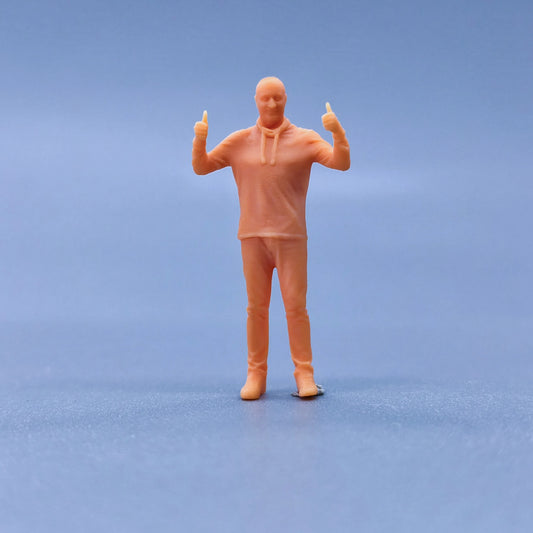 1/64 1/43 Figurines Scale Model Resin Hands Open and Thumbs Up, Male Uncolored Miniatures Diorama Hand-painted L206