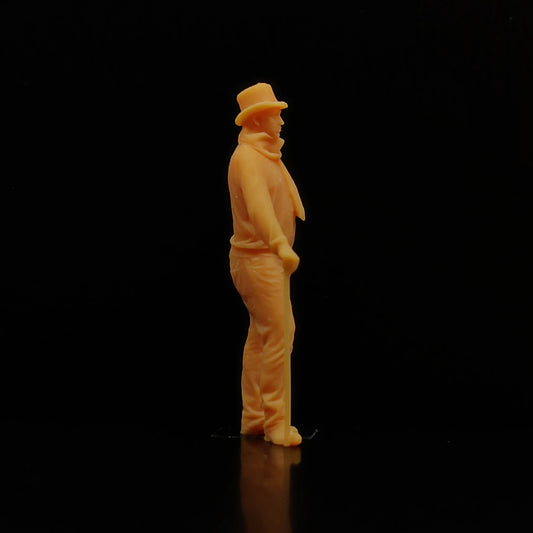 1/64 1/43 Scale Model Resin A Gentleman with A Walking Stick and A HatUncolored Miniature Diorama Hand-painted T505