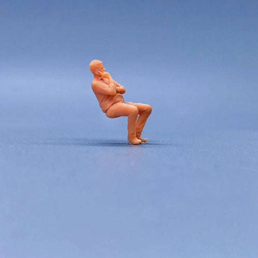 1/64 1/43 Scale Model Resin Men's Beer Belly In Sitting Hands To Hands TalkUncolored Miniature Diorama Hand-painted S603