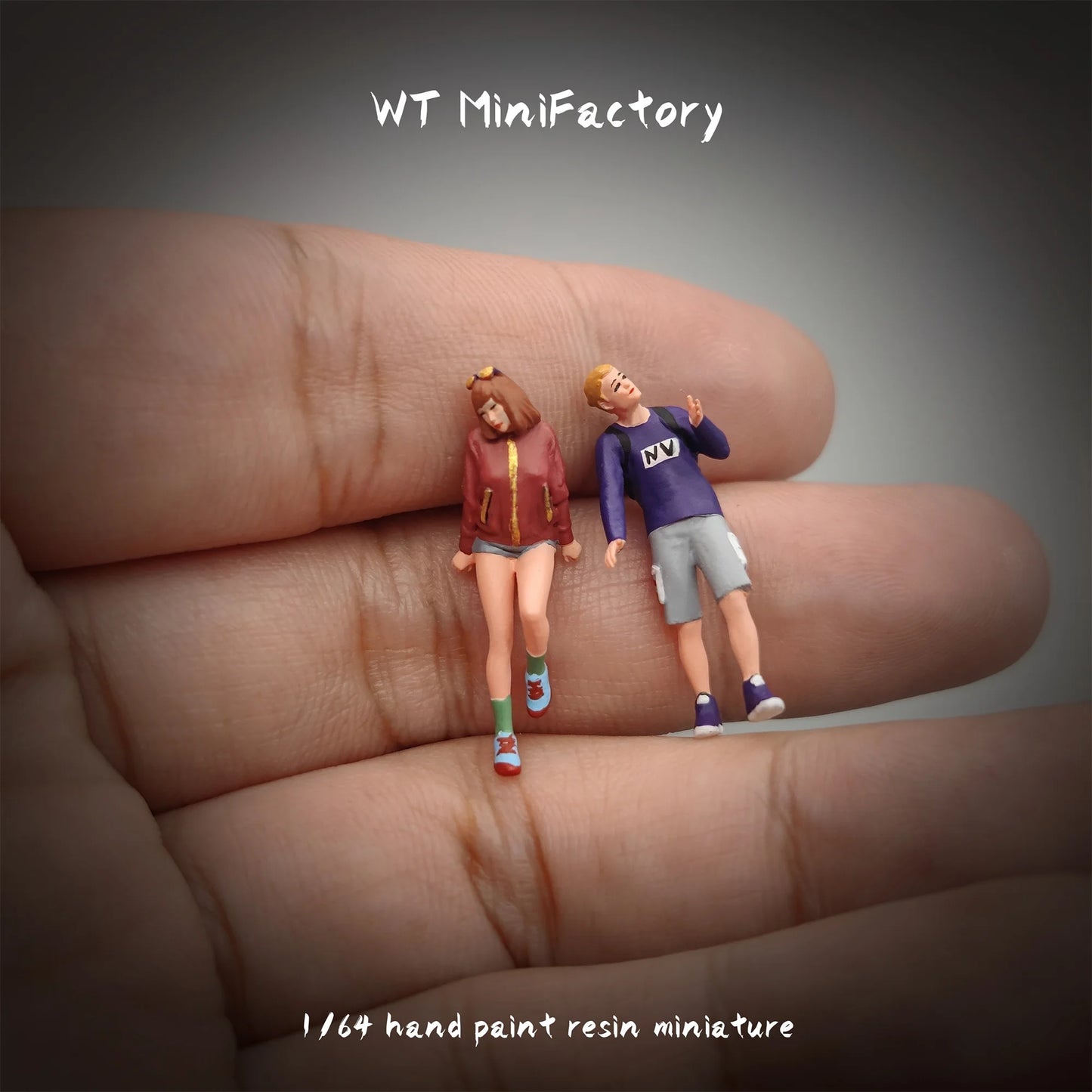 WT Minifactory Diorama 1/64 Scale Figurines Model Intimate Men and Women Collection Miniature Hand-painted