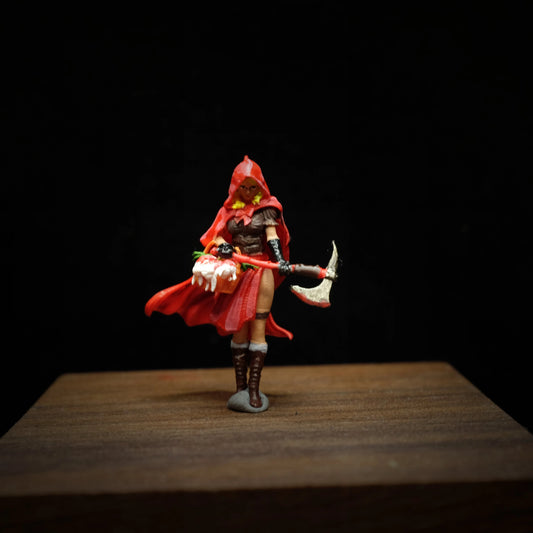 SZ Produced Diorama 1/64 Scale Figurines Model Little Red Riding Hood Collection Miniature Hand-painted