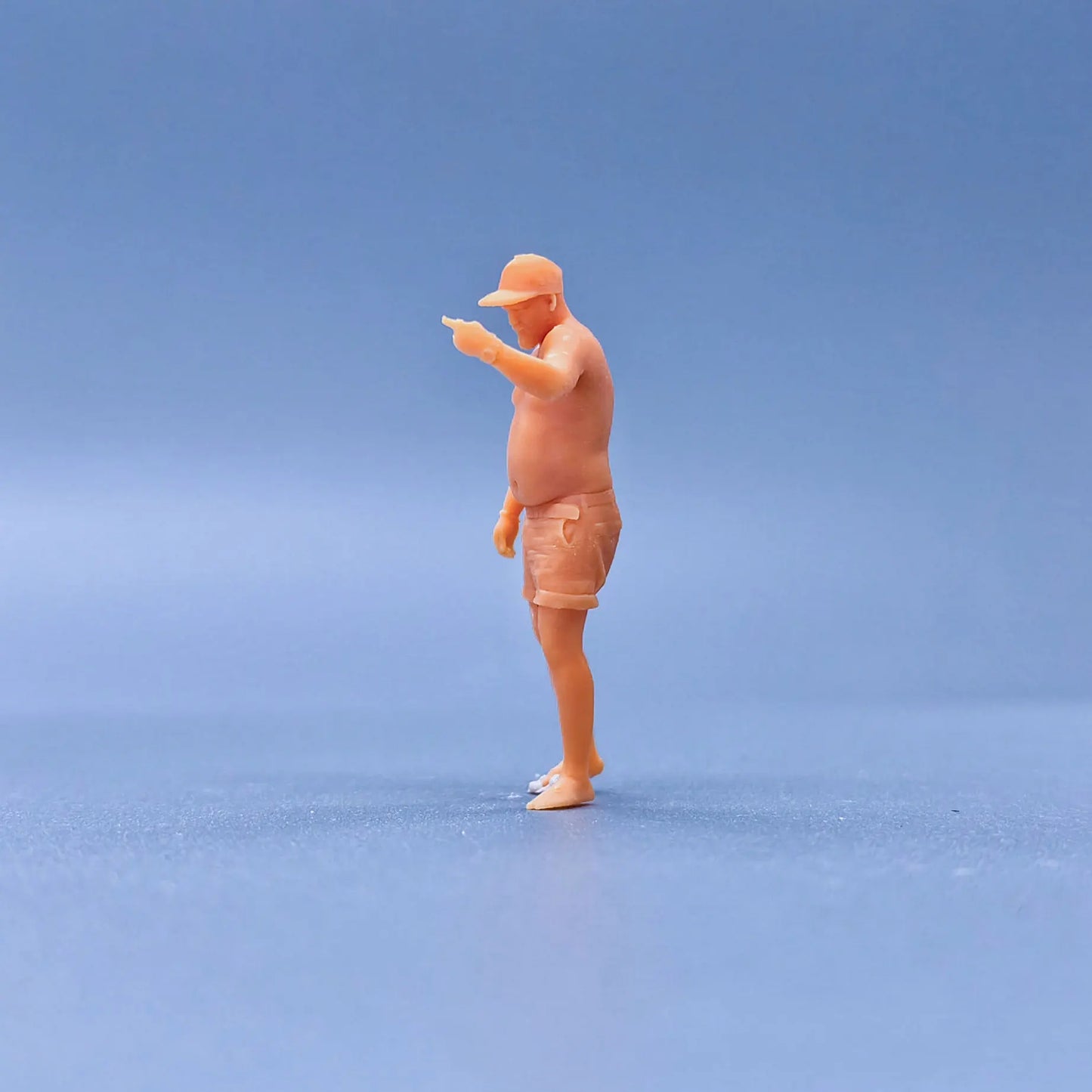 1/64 1/43 Scale Model Resin Naked Tattooed UncleUncolored Miniature Diorama Hand-painted S124