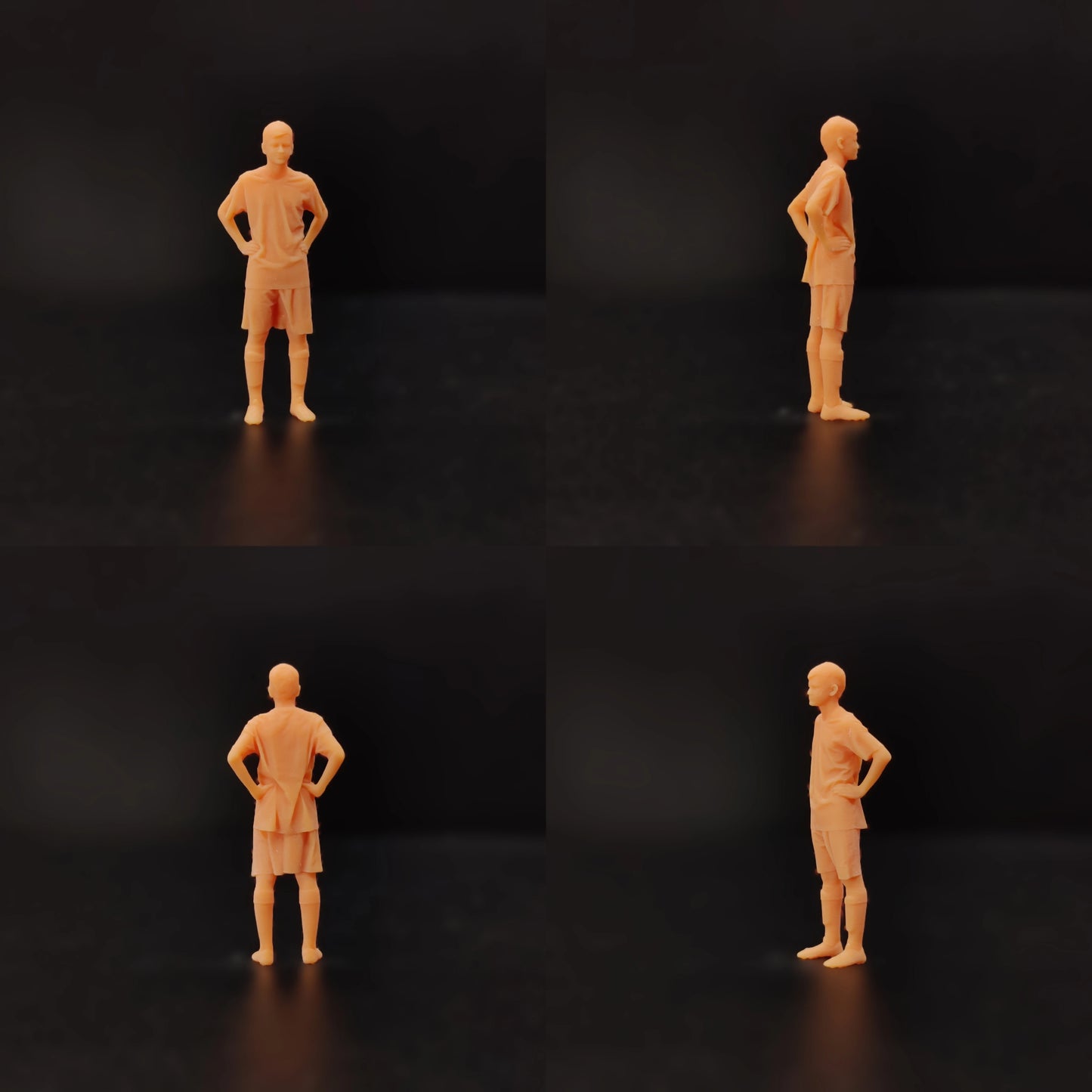 1/64 1/43 Figurines Scale Model Resin Unknown Football Player Uncolored Miniatures Diorama Hand-painted T801 T802