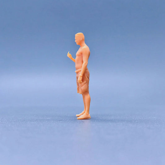 1/64 1/43 Scale Model Resin Middle Finger Male TattooUncolored Miniature Diorama Hand-painted S302