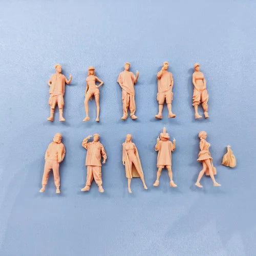 1/64 1/43 Figurines Scale Model ResinNew Fashion Cool Uncolored Miniatures Diorama Hand-painted T914