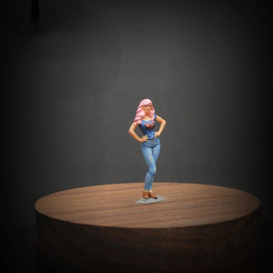 SZ Produced Diorama 1/64 Scale Figurines Model Peter's Girlfriend Movie Characters Collection Miniature Hand-painted