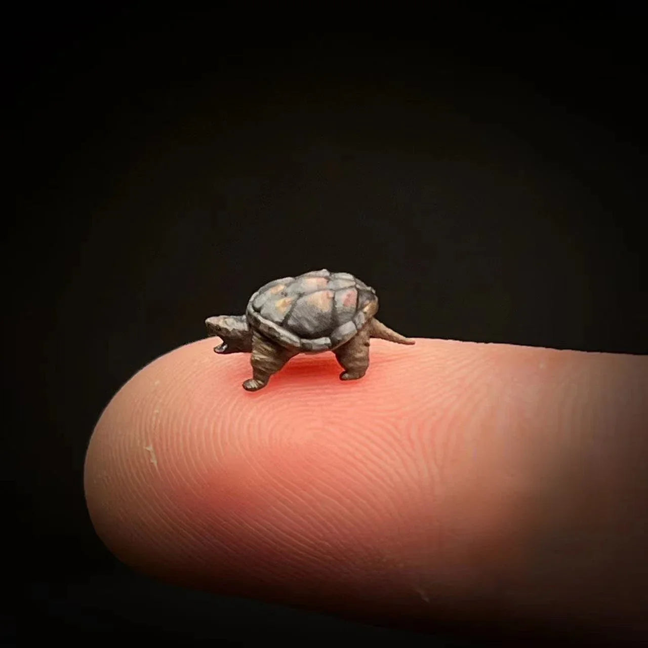 LP.Mini World Diorama 1/64 Scale Figurines Model Turtle Collection Miniature Hand-painted