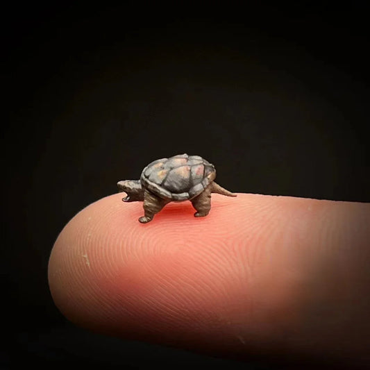 LP.Mini World Diorama 1/64 Scale Figurines Model Turtle Collection Miniature Hand-painted