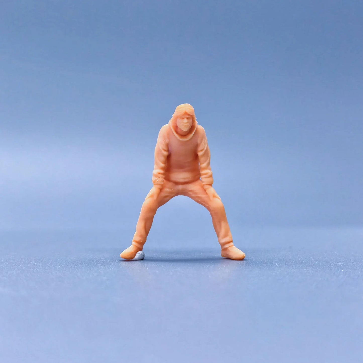 1/64 1/43 Scale Model Resin Straddling Man In SweaterUncolored Miniature Diorama Hand-painted S127