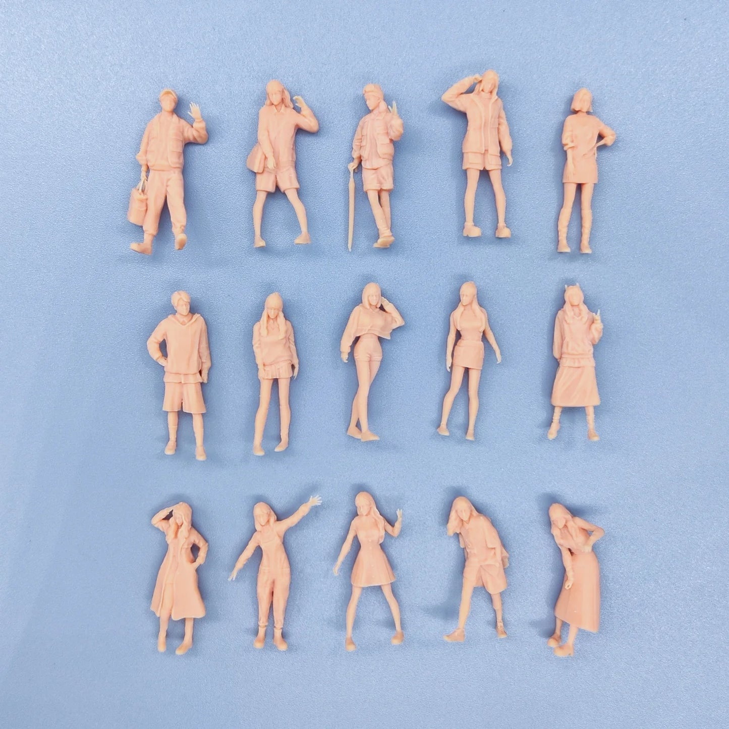 1/64 1/43 Figurines Scale Model Resin Artificial Person Number 207 Uncolored Miniatures Diorama Hand-painted  V001 V015