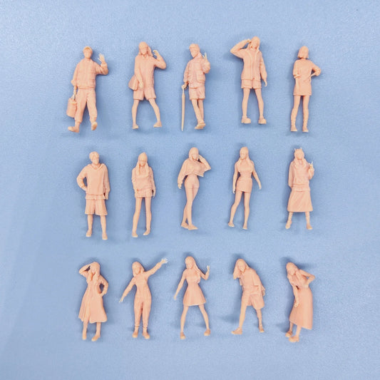 1/64 1/43 Figurines Scale Model Resin Artificial Person Number 207 Uncolored Miniatures Diorama Hand-painted  V001 V015