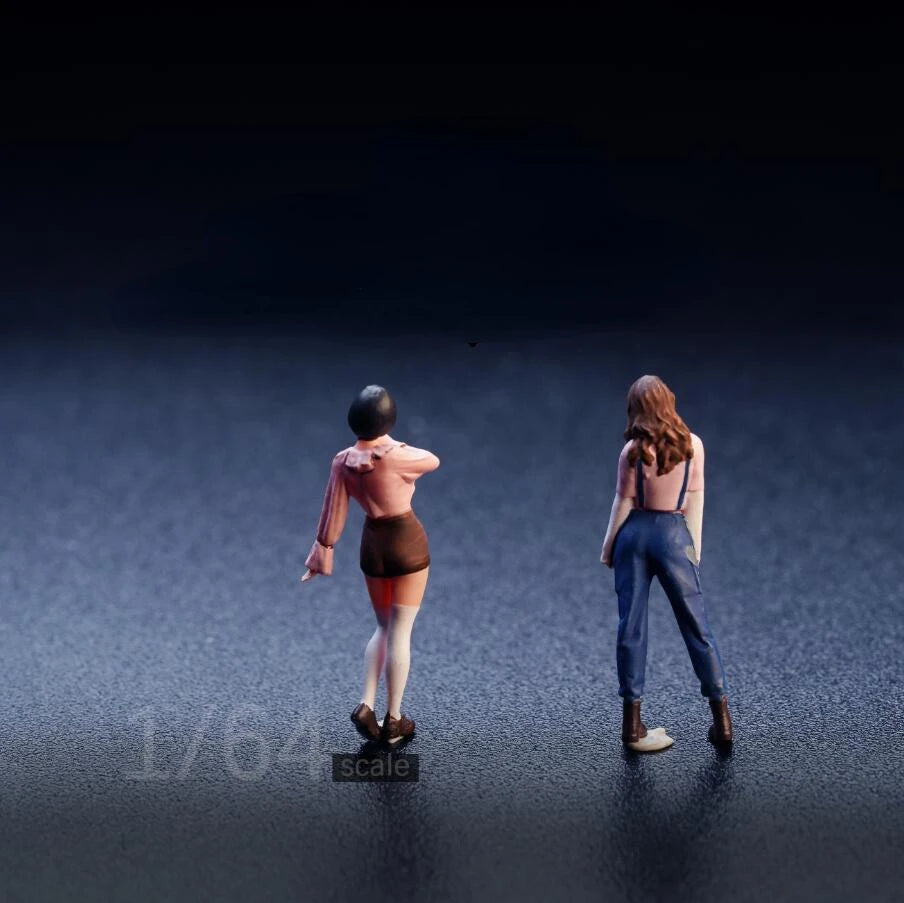 SZ Produced Diorama 1/64 Scale Figurines Model Pink Strap Pants Beauty Collection Miniature Hand-painted