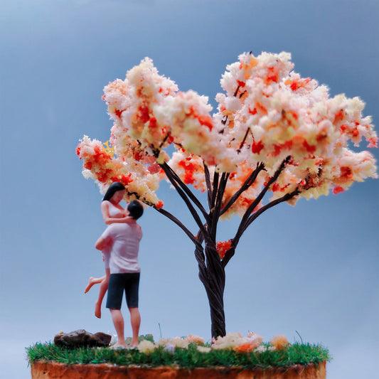 Lucky Studio Diorama 1/64 Scale Figurines Model Romantic Couples Embrace Sweetness Collection Miniature Hand-painted