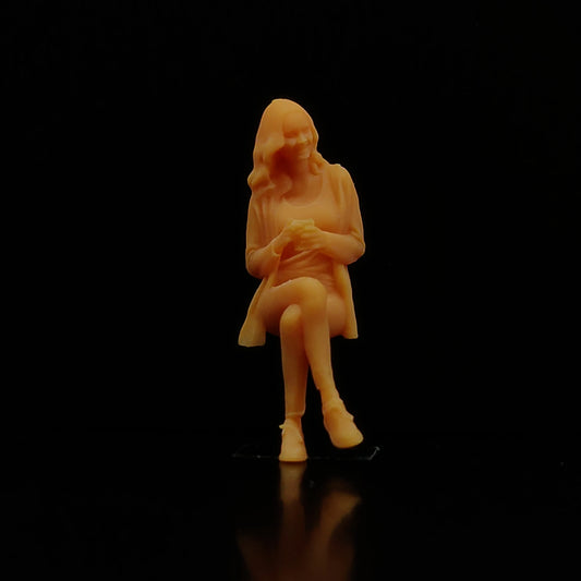 1/64 1/43 Scale Model Resin Women Sitting with CupsUncolored Miniature Diorama Hand-painted T501