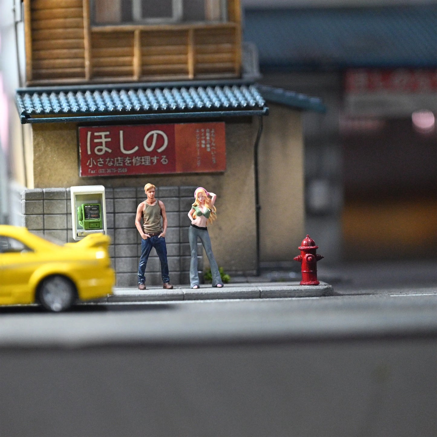 EHC Model Diorama 1/64 Scale Figurines Model Summer Men and Women Collection Miniature Hand-painted