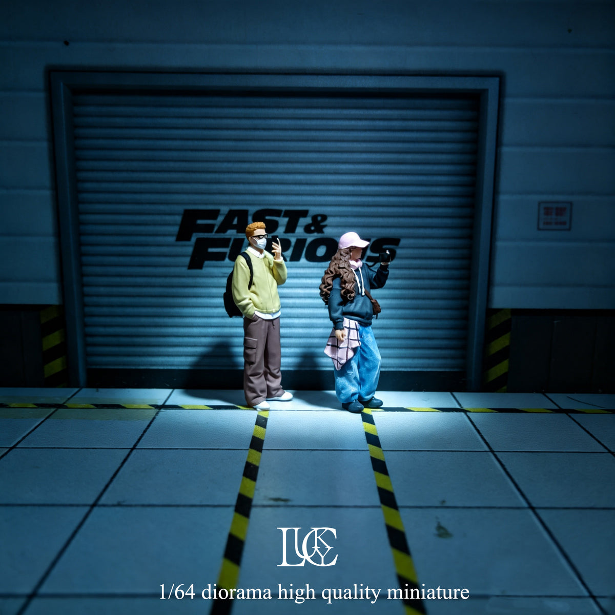 Lucky Studio 1/64 Scale Figurines Model Life-Documenting Duo Collection Miniature Hand-painted