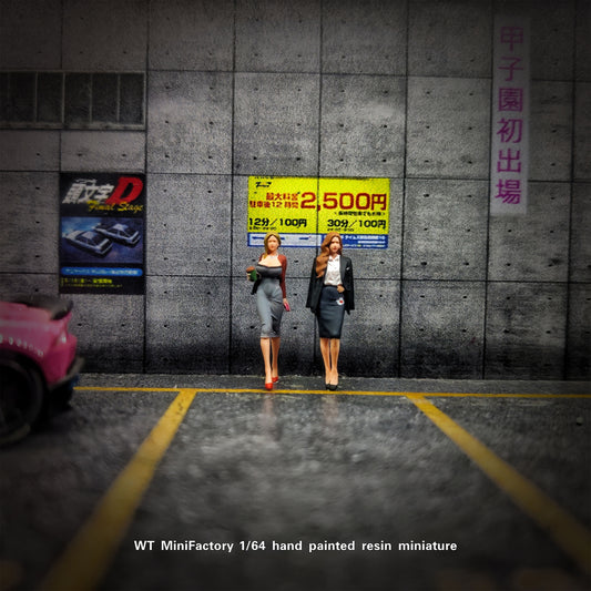 WT Minifactory 1/64 Scale Figurines Model Female CEO Duo Miniature Hand-painted