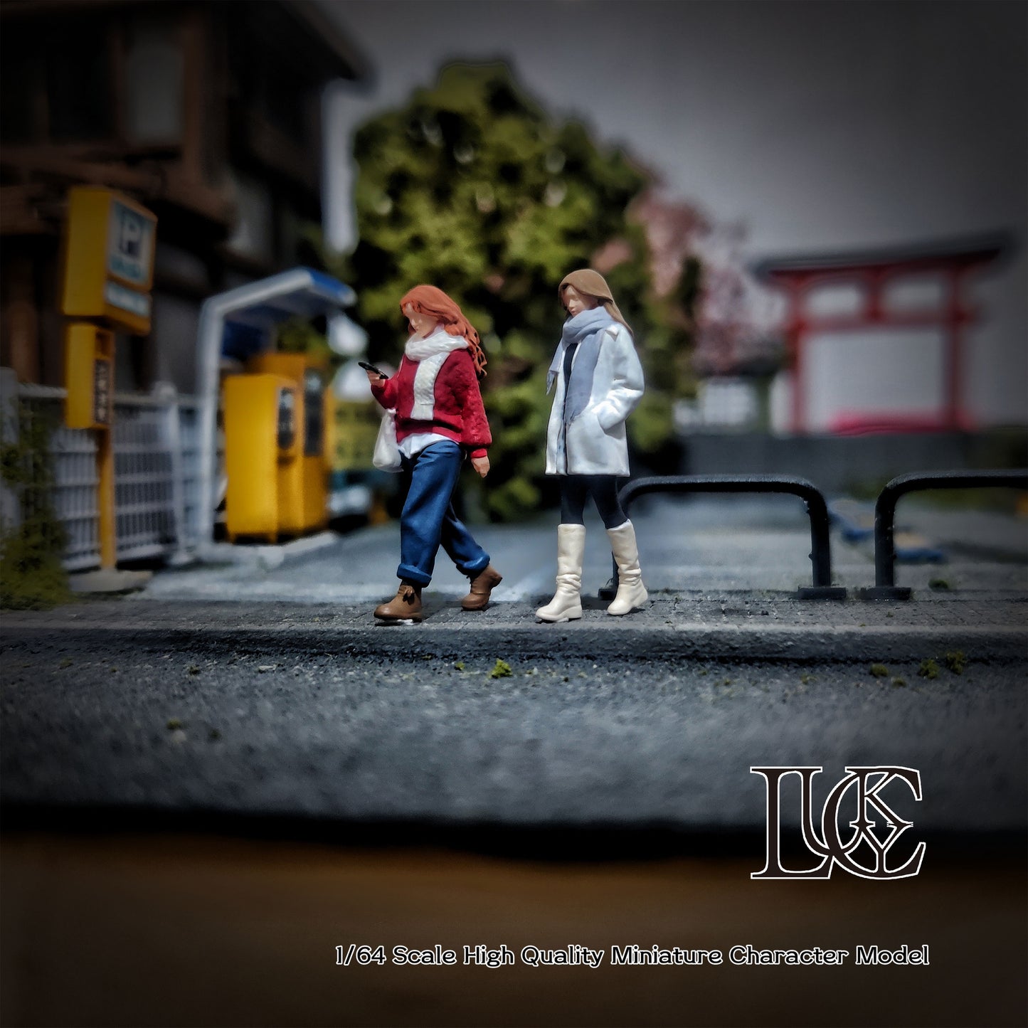 Lucky Studio 1/64 Scale Figurines Model Chance Encounters and Companionship Duo Collection Miniature Hand-painted