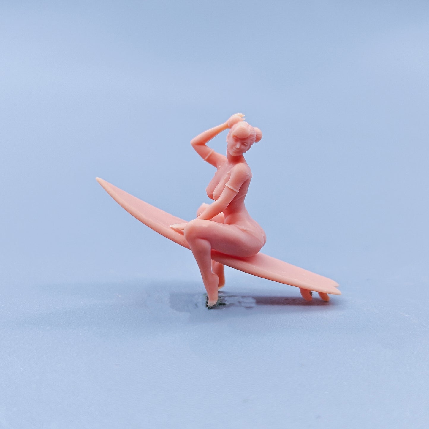 1/64 1/43 Figurines Scale Model Resin Surfboard Spring Beauty Uncolored Miniatures Diorama Hand-painted D010