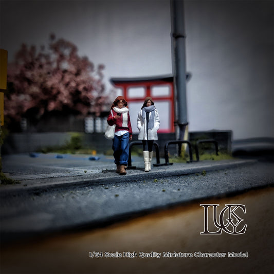 Lucky Studio 1/64 Scale Figurines Model Chance Encounters and Companionship Duo Miniature Hand-painted