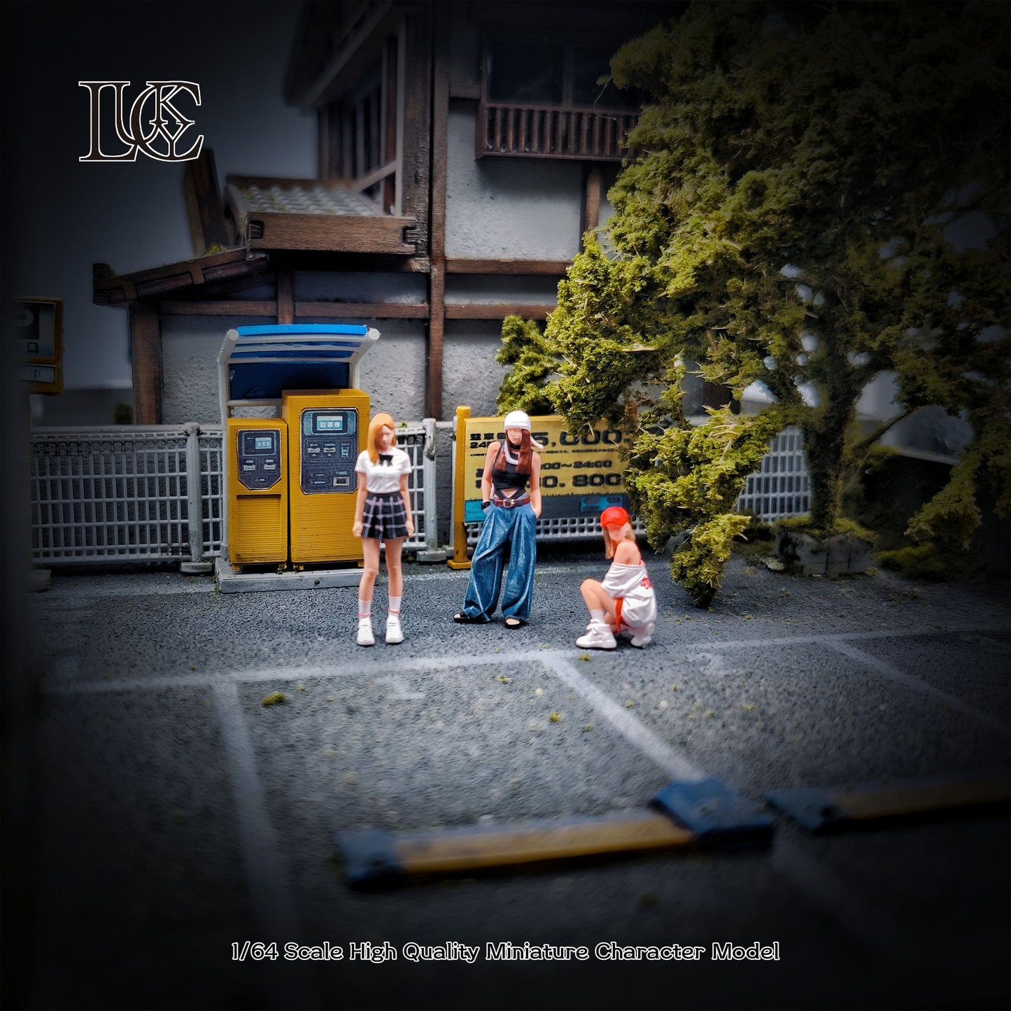 Lucky Studio 1/64 Scale Figurines Model Reject Bullying Trio Miniature Hand-painted