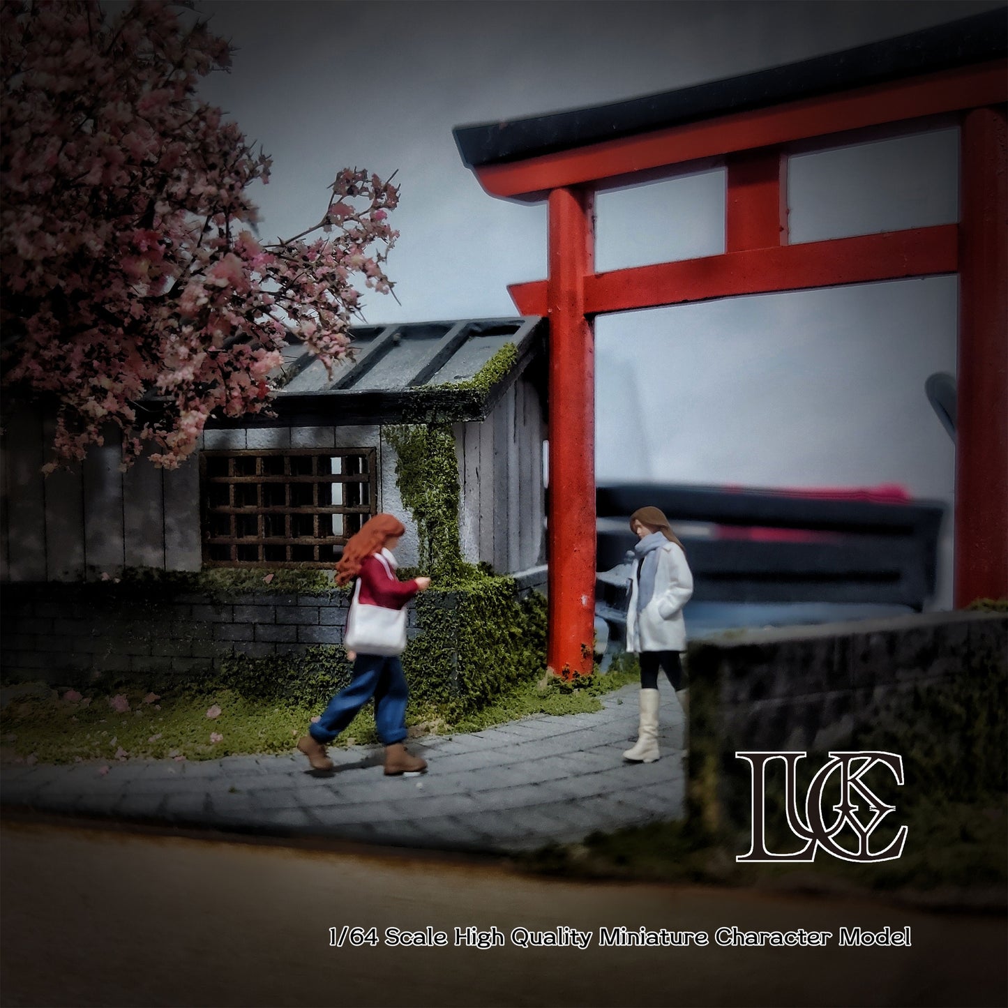 Lucky Studio 1/64 Scale Figurines Model Chance Encounters and Companionship Duo Collection Miniature Hand-painted