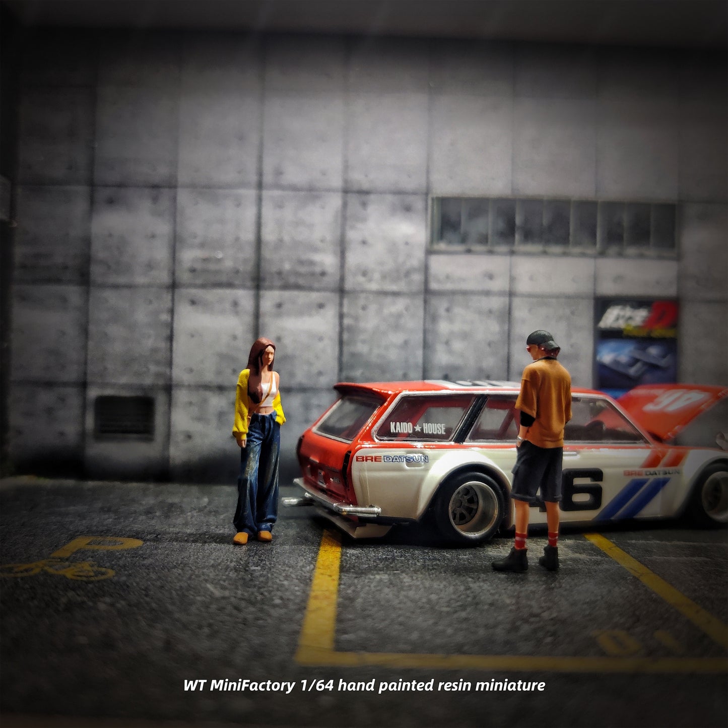 WT Minifactory 1/64 Scale Figurines Model Pocket-Handed Duo Collection Miniature Hand-painted