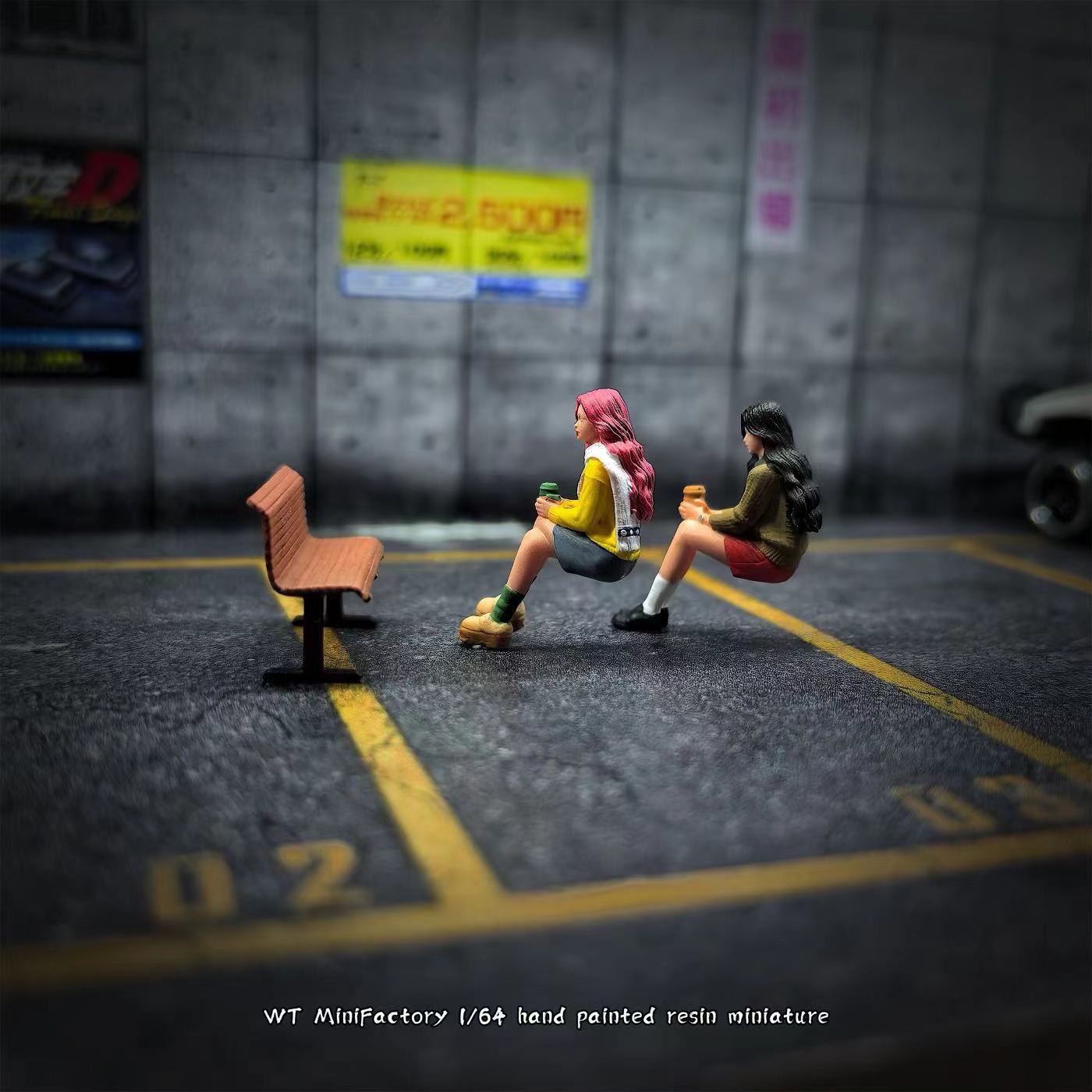 WT Minifactory 1/64 Scale Figurines Model Best Friend's Confession Duo Collection Miniature Hand-painted