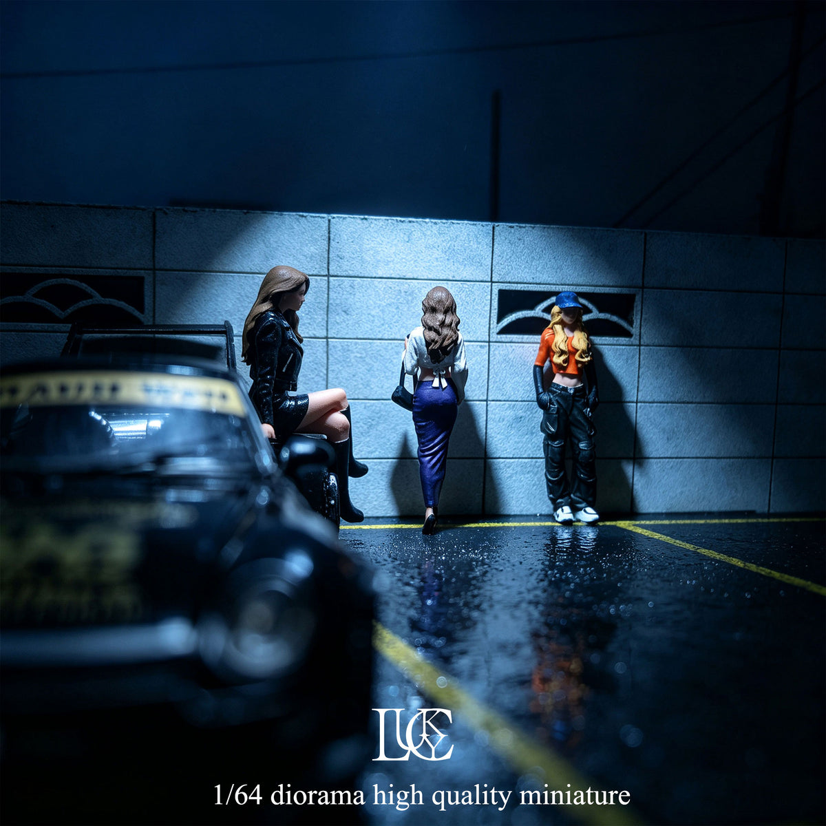 Lucky Studio 1/64 Scale Figurines Model Revenge Sisters Trio Collection Miniature Hand-painted