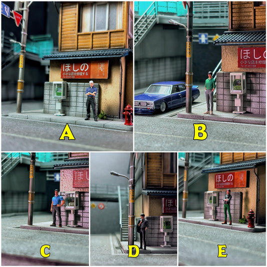 GX-DIORAMA 1/64 Figure Model Initial D Series Collection Miniature Hand-painted
