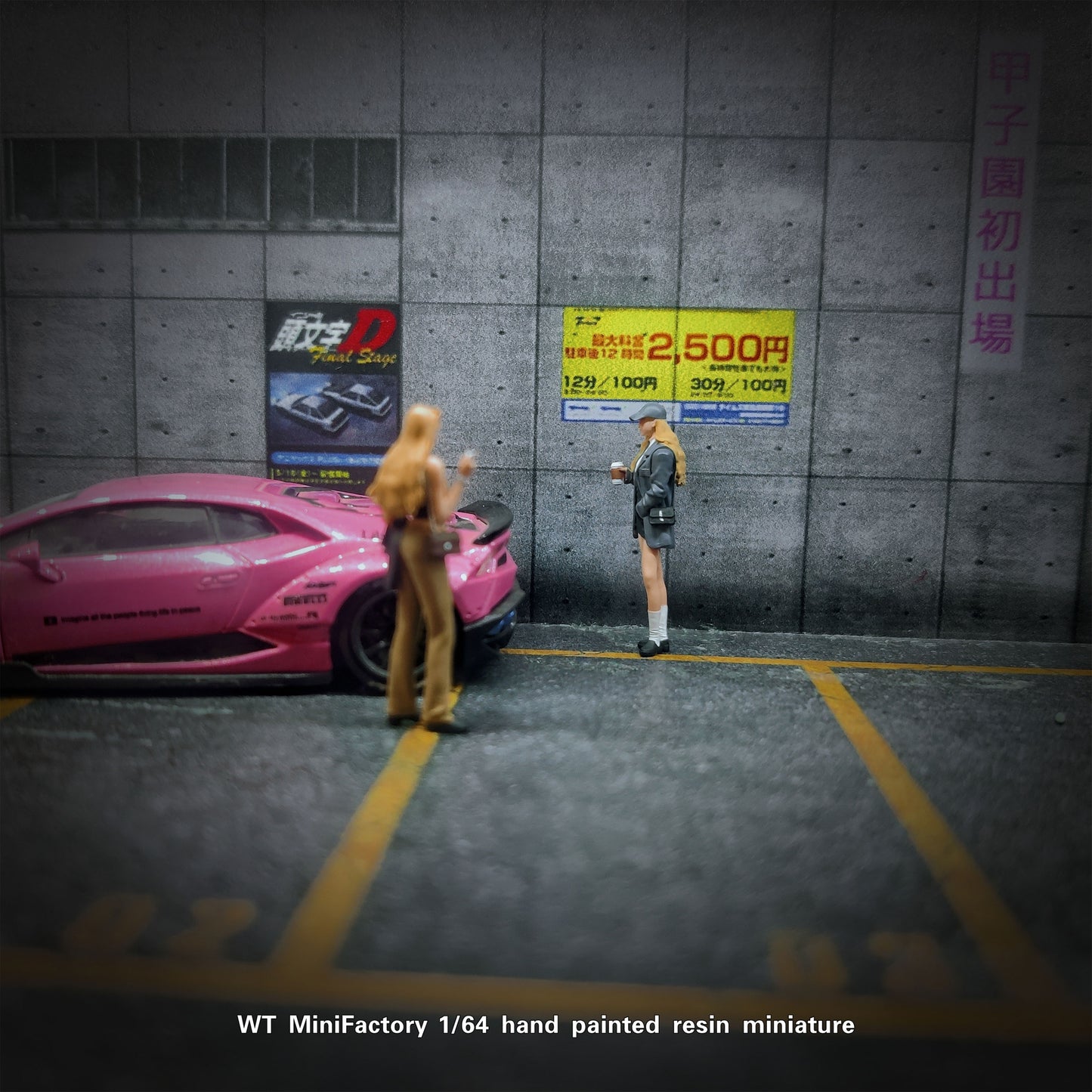 WT Minifactory 1/64 Scale Figurines Model Modern Girls Duo Collection Miniature Hand-painted