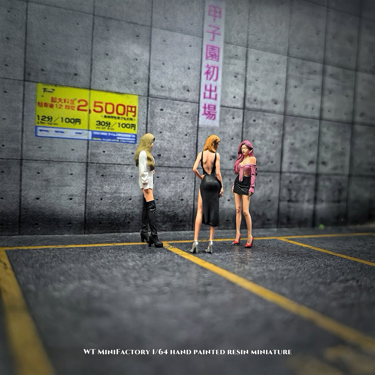 WT Minifactory 1/64 Scale Figurines Model Models Gathering Trio Collection Miniature Hand-painted